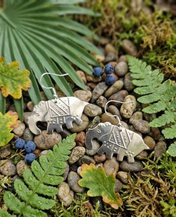 Boucles d’oreilles "Éléphant Royal"