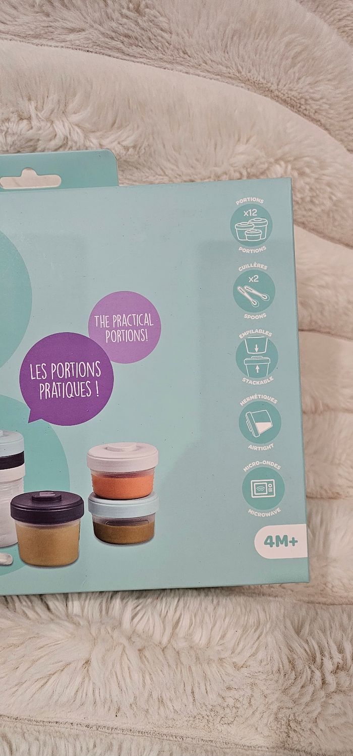 Pack 1er repas 12 portions avec 2 cuillère Béaba Neuf - photo numéro 3