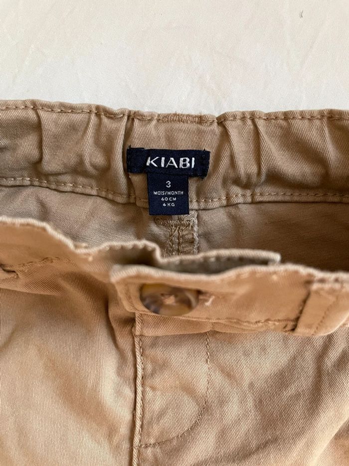 Pantalon avec bouton et élastique bébé - photo numéro 3