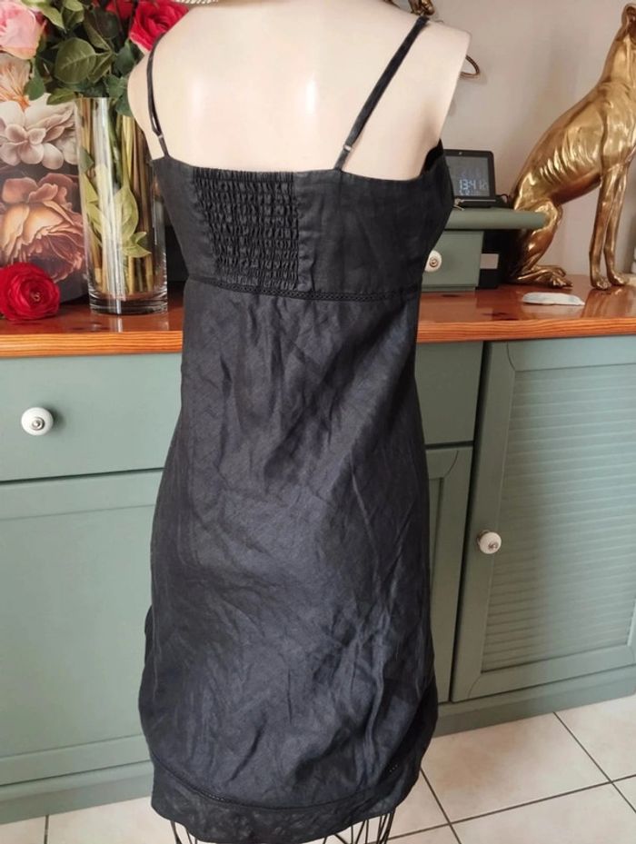 🌾Robe En Lin Noire T36/38🌾 - photo numéro 8