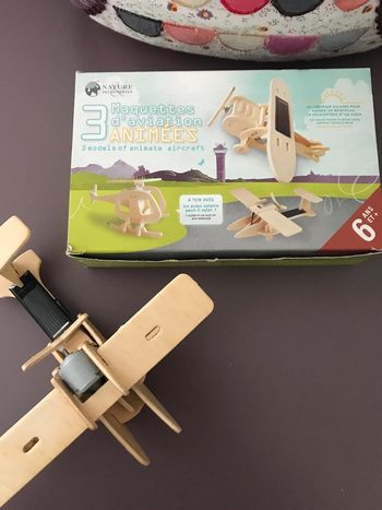 Lot 3 maquettes d’aviation animées Nature & découvertes