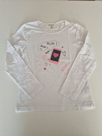 T-shirt manches longues fille 10 ans Orchestra téléphone