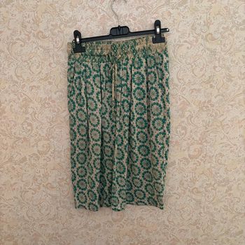 Jupe Catherine André • beige & vert • 36 🌿