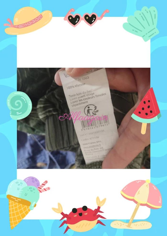 Short fluide vert 10ans - photo numéro 7