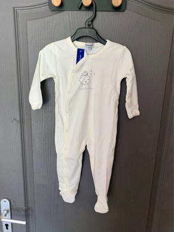 Pyjama blanc Miniman - 12mois