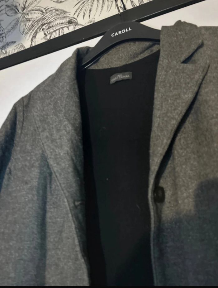 Long manteau d’hiver pour homme gris - photo numéro 3