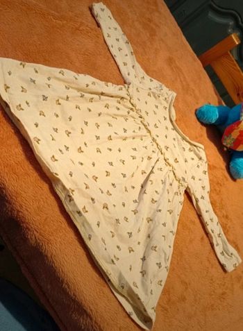 Robe Bébé Fille 6 Mois Kiabi  Beige Clair Papillons
