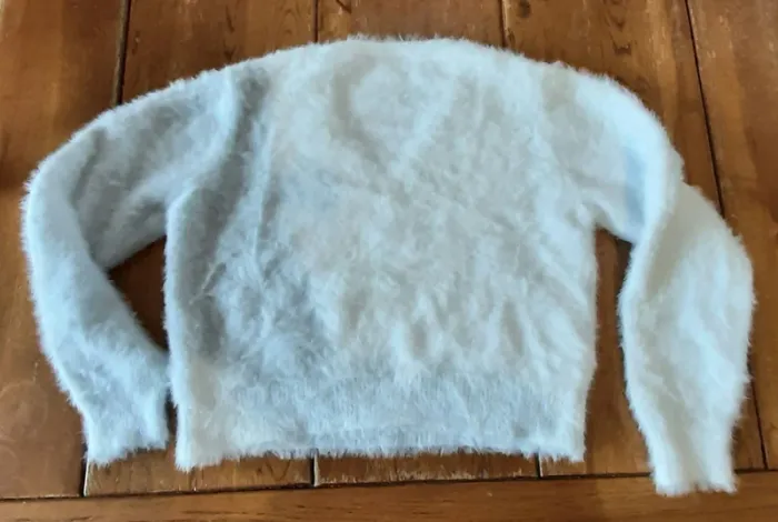 Pull court fille en maille duveteuse 11-12 ans - photo numéro 5