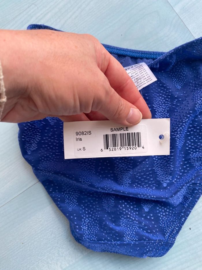 Bas de maillot de bain bleu footprints taille S - photo numéro 4