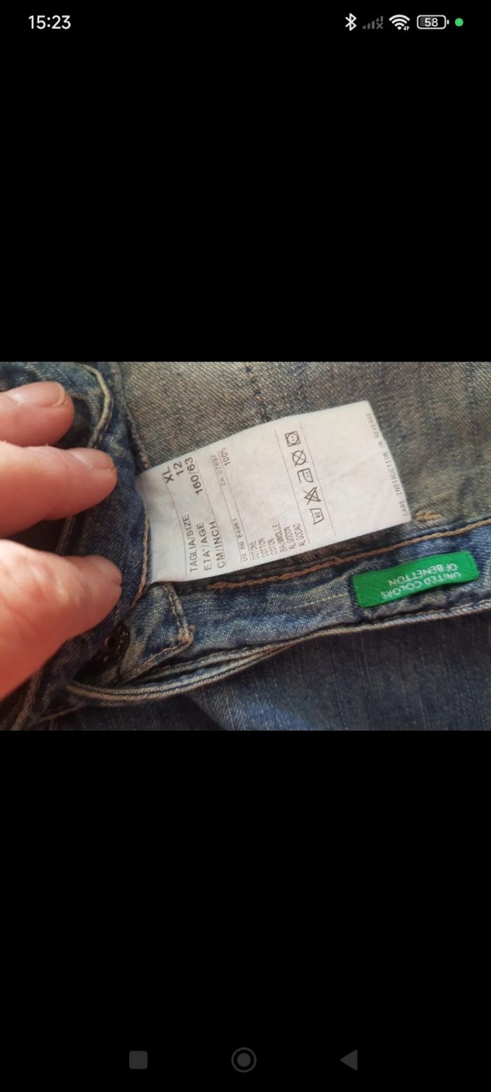 Jean souple - Benetton - 12 ans - photo numéro 3