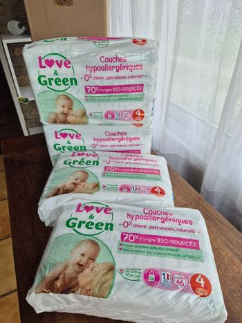 Couche taille 4 Love and Green : 184 couches