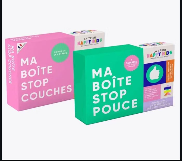 Ma tribu happy kids  ma boîte stop couches et ma boîte stop pouces