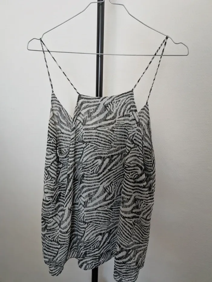 Top à bretelles H&M T.38 - photo numéro 6