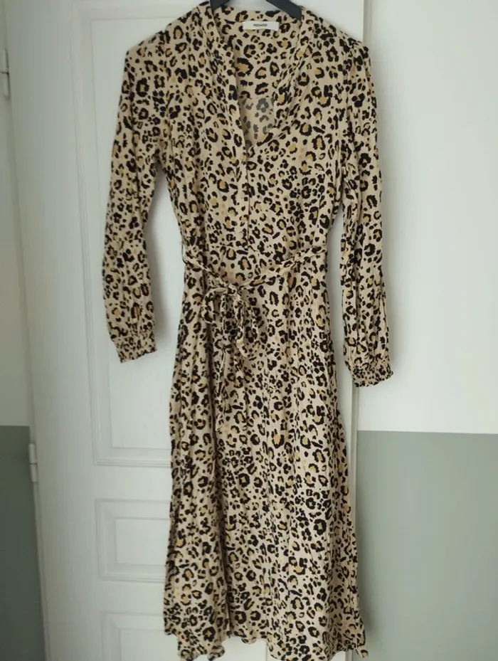 Robe longue léopard Promod 36 neuve sans étiquette