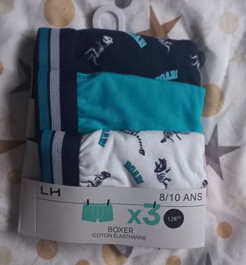 Boxers garcon 10 ans.