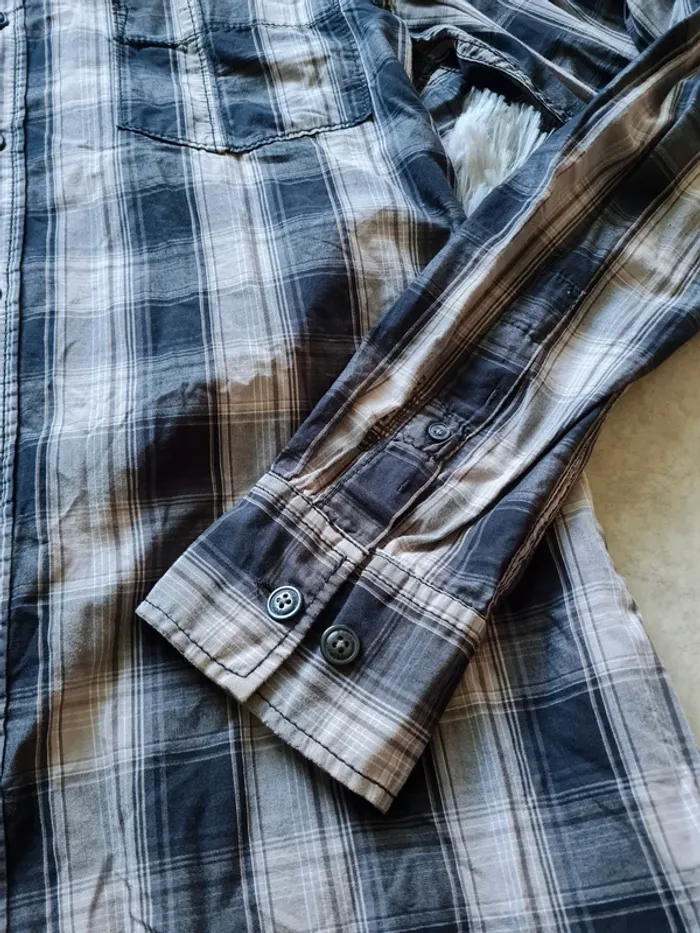 chemise carreaux homme taille M - photo numéro 9