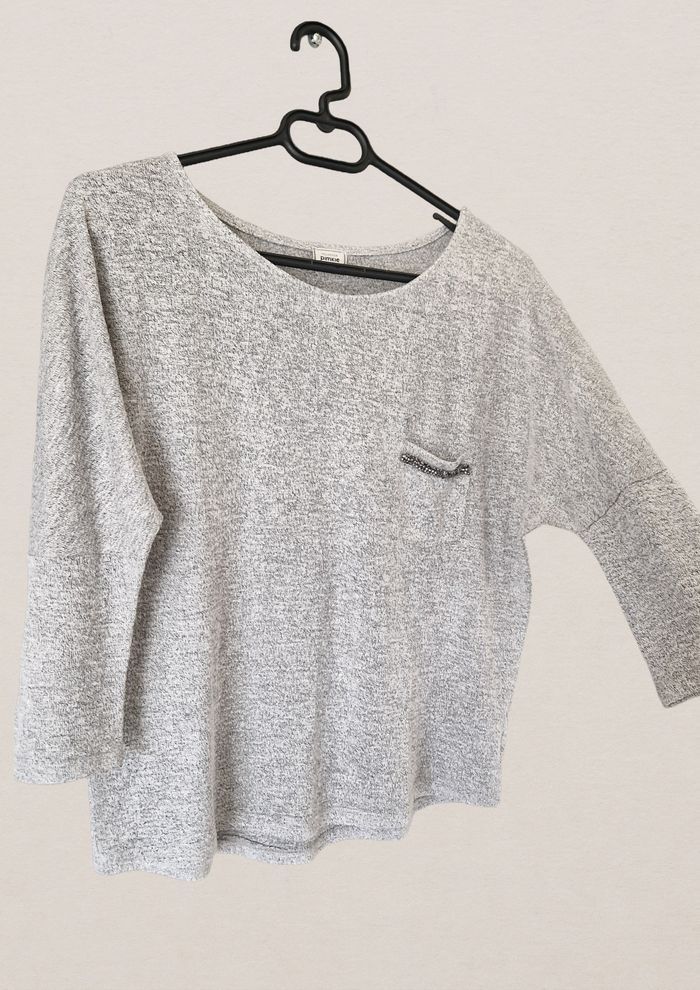 🌸 Haut gris Pimkie – Taille S - photo numéro 4