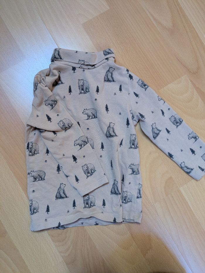 Sous pull ourson Kiabi 9 mois