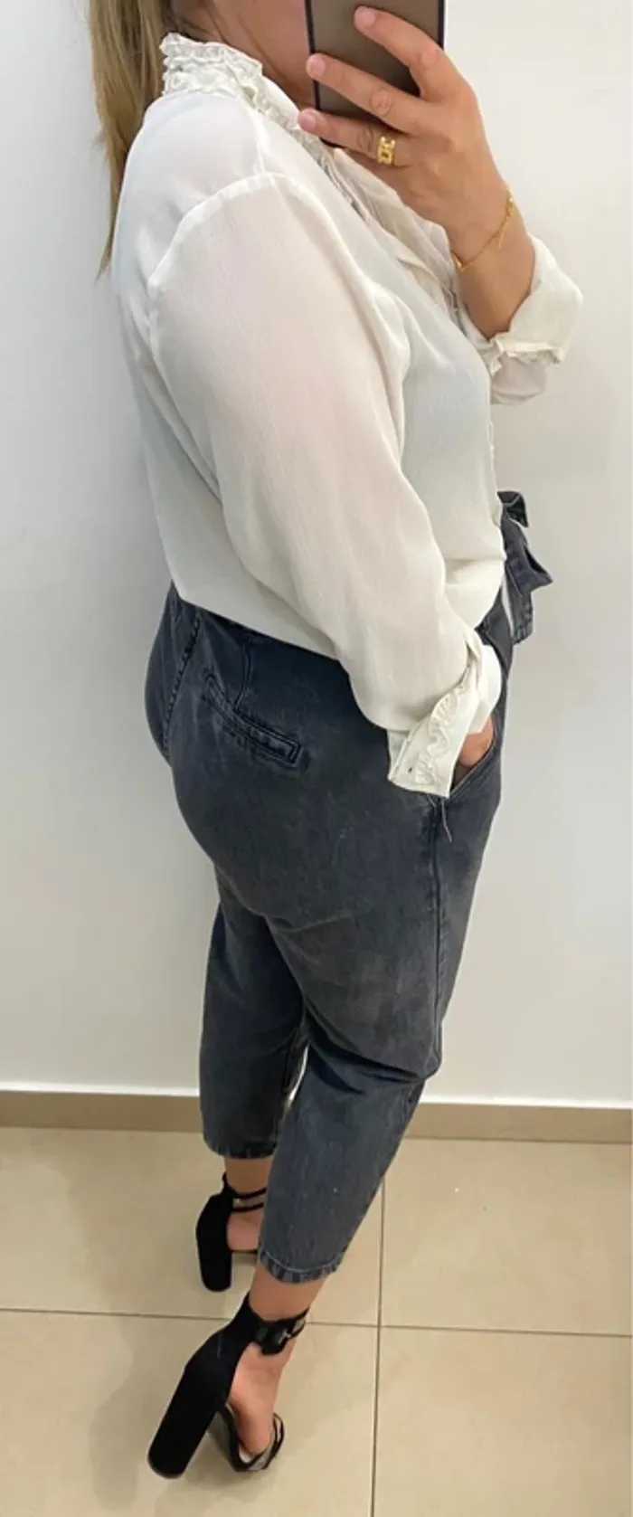 Chemise Zara avec volant, taille L - photo numéro 7