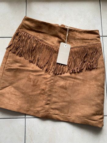 Jupe femme daim camel Springfield 34