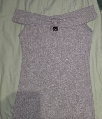 Robe épaules dénudées grises XS 