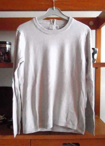 Sweat femme, blanc crème, Zara, taille S 36 