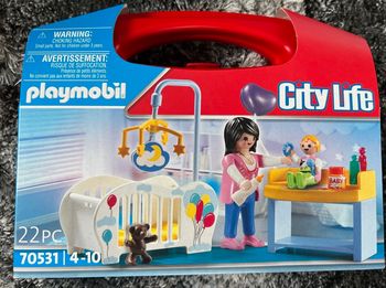 Playmobil 70531 Valisette Chambre de bébé - City Life- La Maison Moderne- valisette bébé
