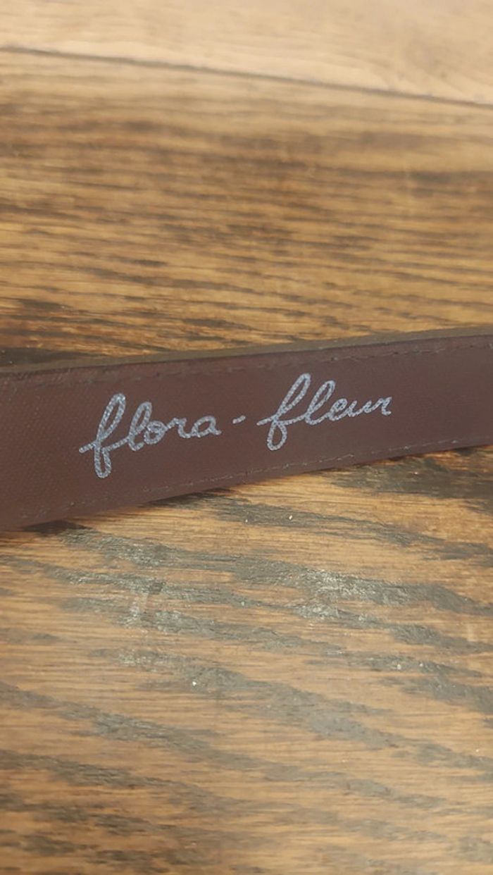 Ceinture  marron Flora Fleur 95cm - photo numéro 6