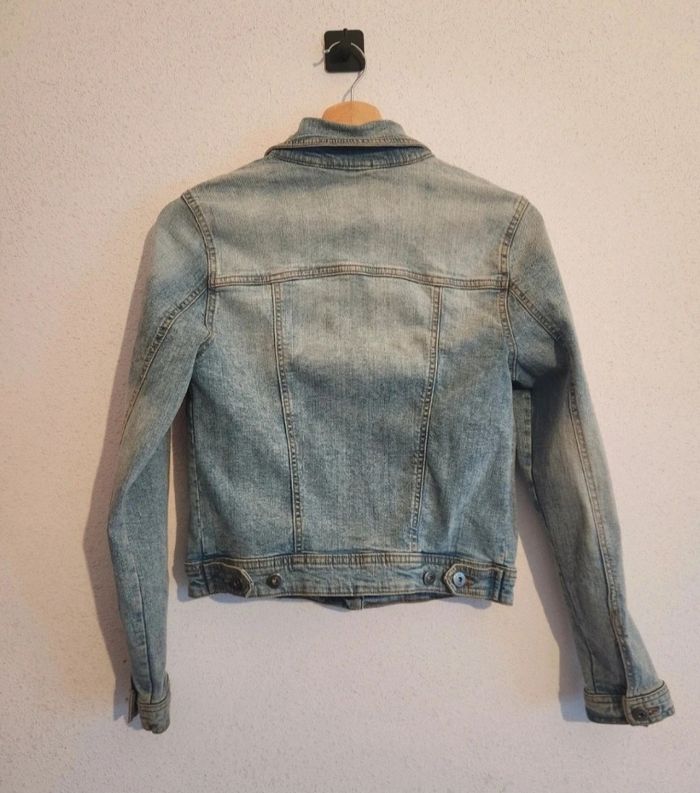 Veste en jean bleu clair – Denim coton stretch – Taille M – Très bon état - photo numéro 5