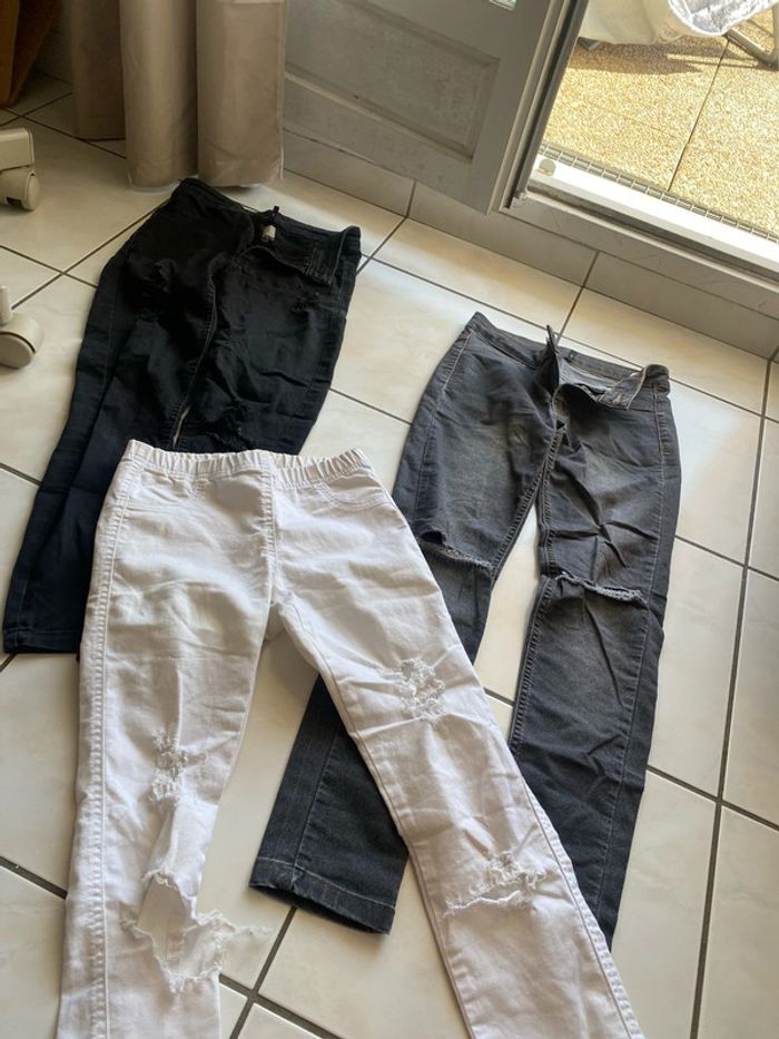 Lot de trois pantalons, Calzedonia, taille 34