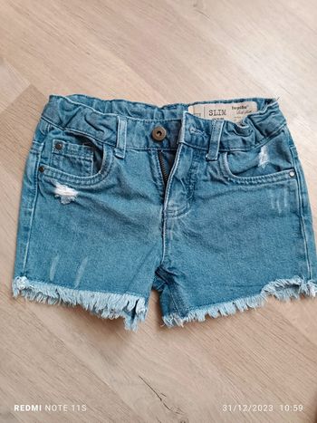 Short en jeans