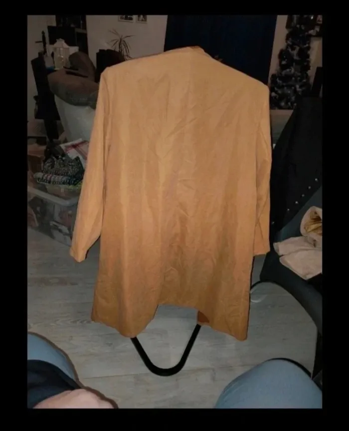Veste Shein beige/moutarde taille 1XL neuve jamais portée. Porté ouvert. - photo numéro 5