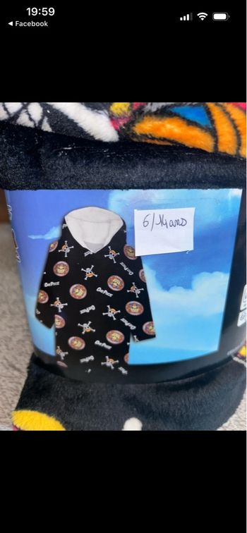 7/14  ans Poncho polaire one piece