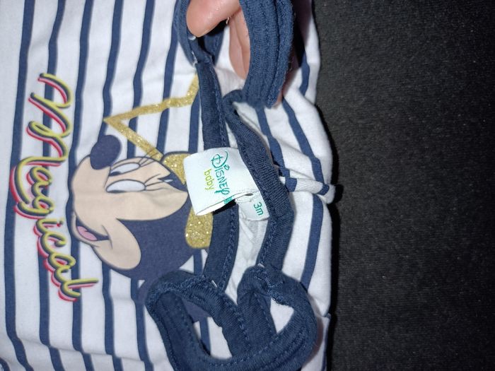 Ensemble Disney haut + short 3 mois - photo numéro 3