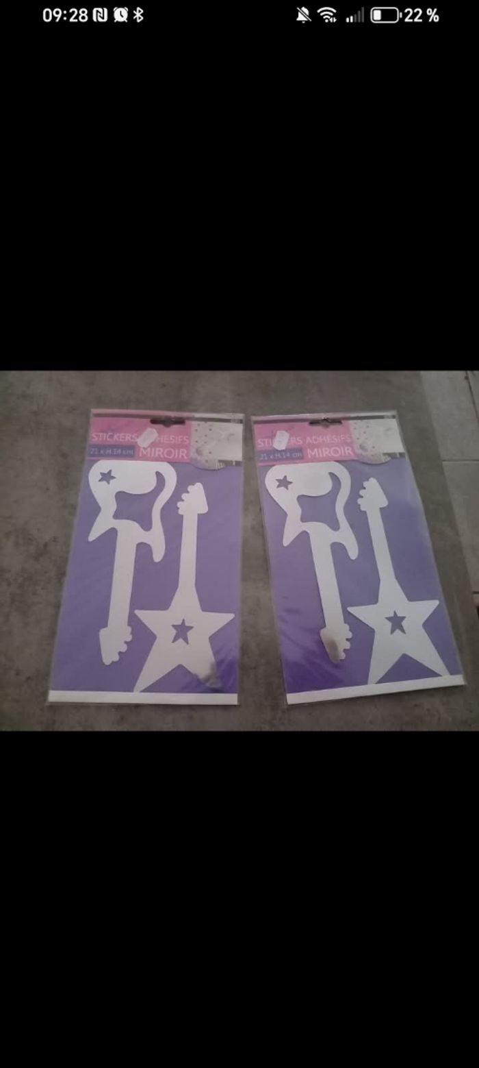 Lot stikers miroir - photo numéro 2