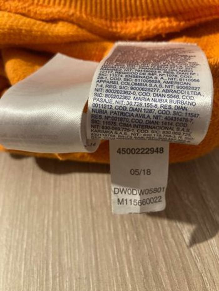 Pull sweat col rond Tommy Hilfiger Orange - photo numéro 8