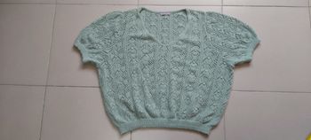 Pull ajouré manche courte