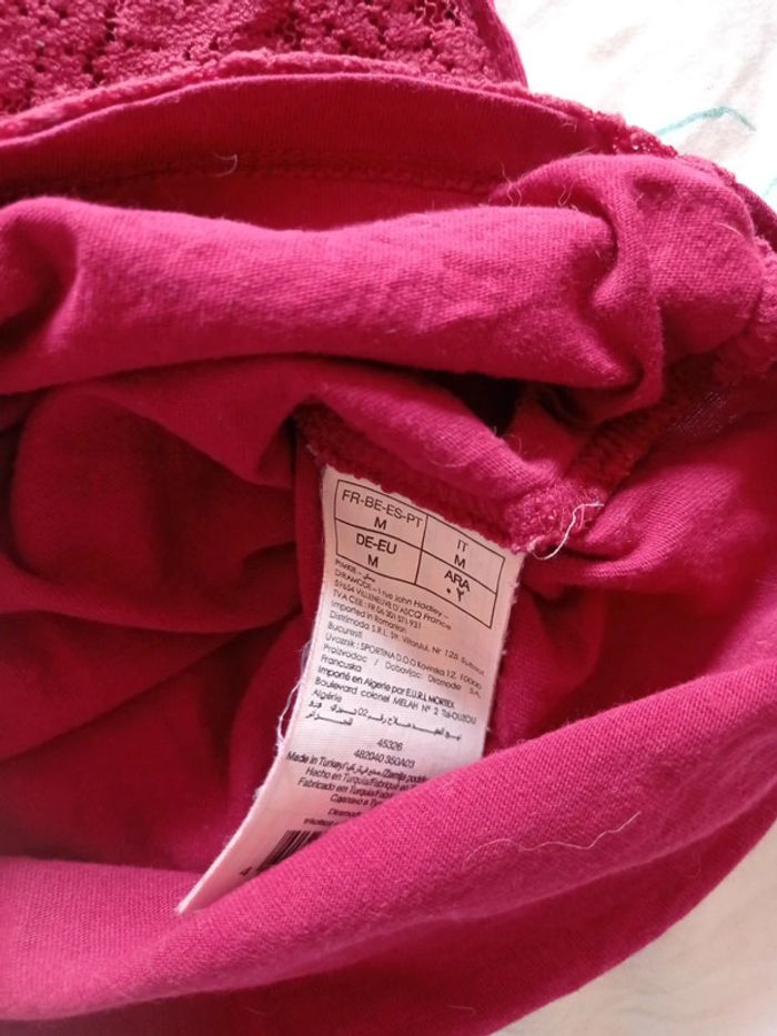 Tee shirt bordeaux Pimkie - photo numéro 4