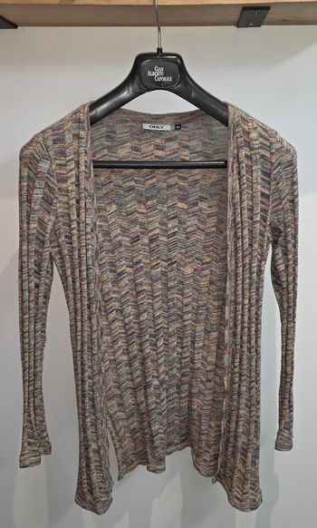 Gilet ouvert coloré XS