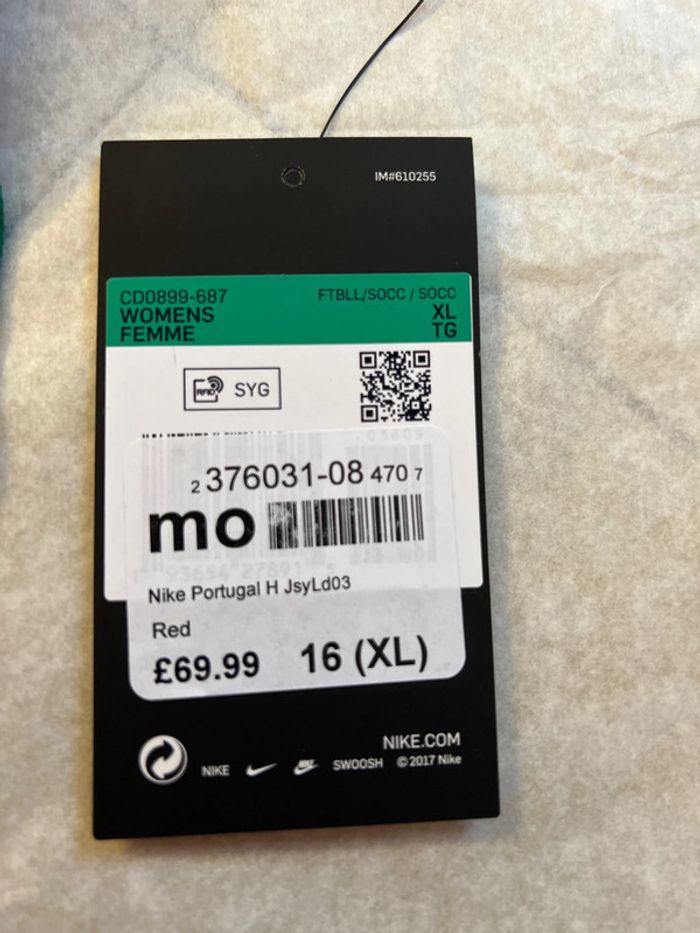 Maillot de foot Nike, équipe de Brésil taille XL authentique neuf - photo numéro 5