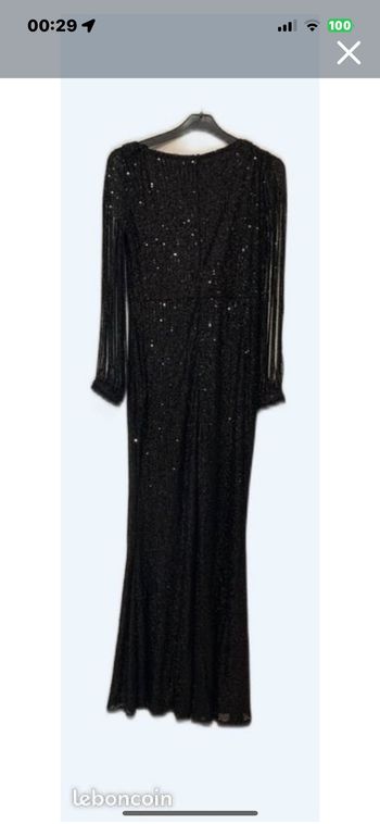 Robe  pailletée noir