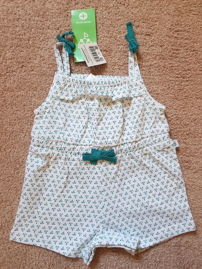 Combishort été fille Obaïbi 6 mois