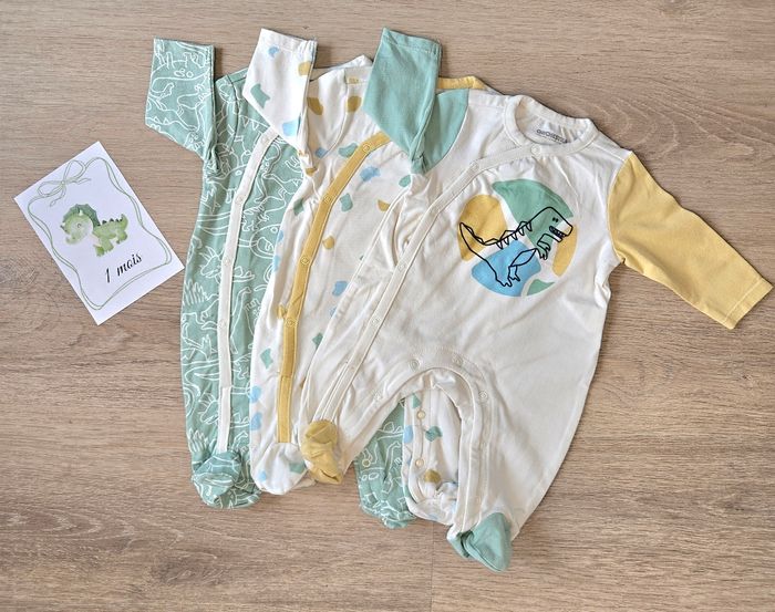 Lot de pyjamas garçon 1 mois