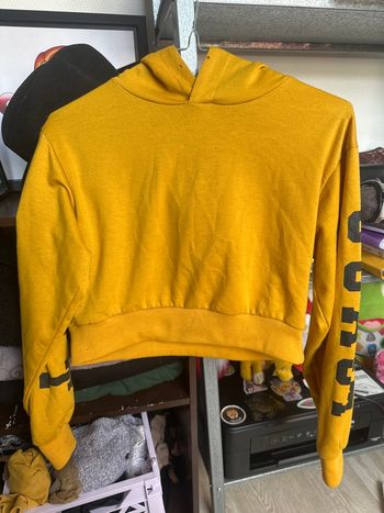Sweat Crop top à capuche 