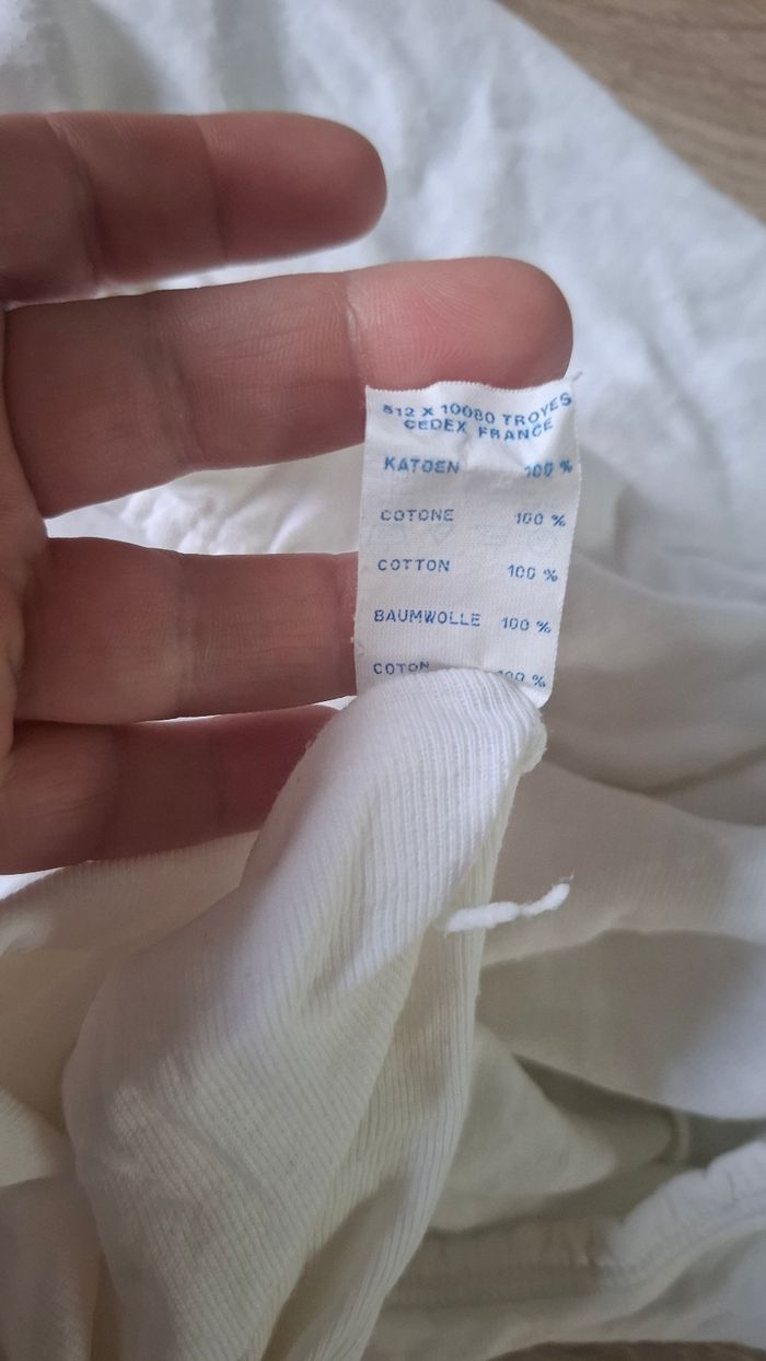 Drap housse blanc 60x100 TBE - photo numéro 2