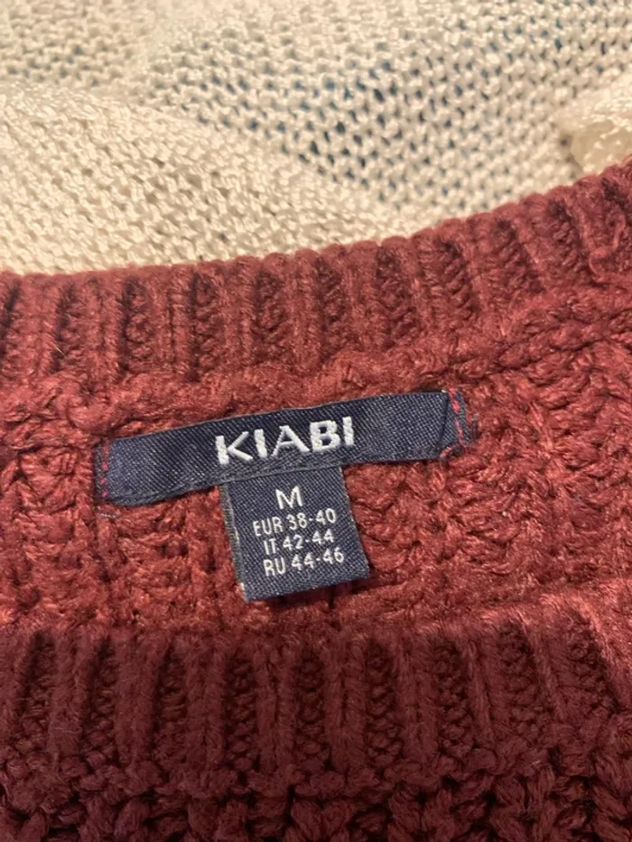 Pull en maille bordeaux femme - photo numéro 4