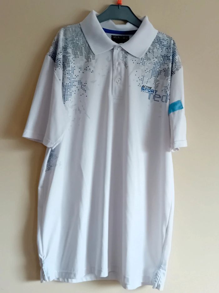 Polo blanc Atlas For Men Taille M