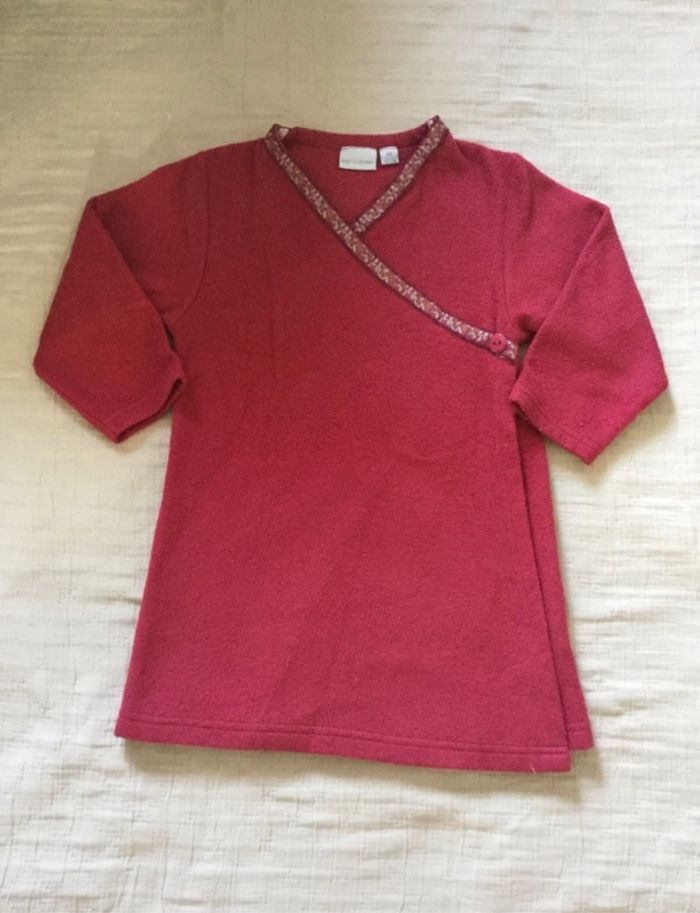 Robe de chambre bordeaux