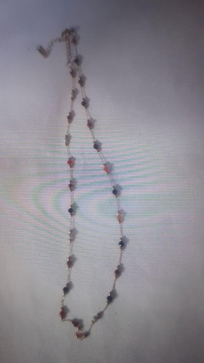 Collier acier inoxydable +bracelet  perles naturelles - photo numéro 3