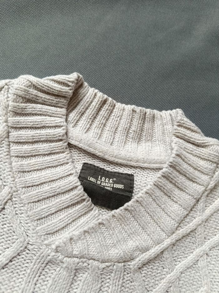 Pull tressé beige 🦕 Taille 9/12 mois - photo numéro 3
